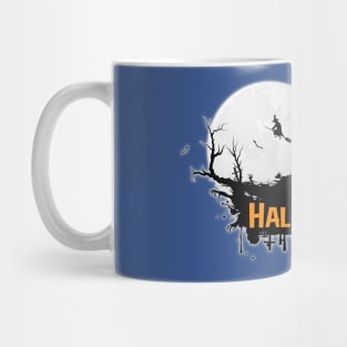 Halloween Witch Full Moon Pumpkin Scary Mug